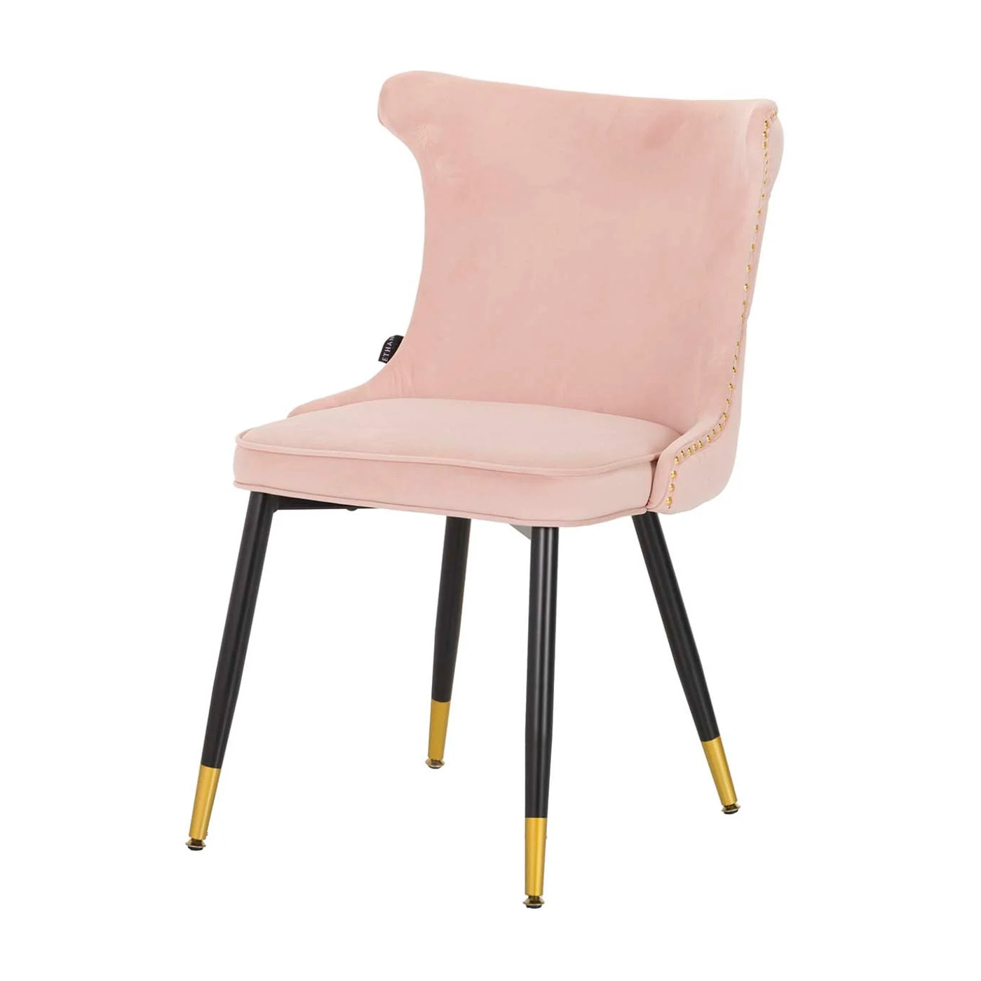 Silla Tachuelas Velvet Rosa Aspen 49x54x79 Cm