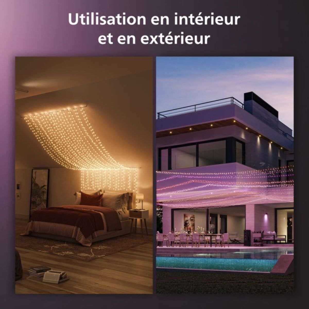 Guirlande lumineuse PHILIPS HUE W&C Festavia 500 Leds