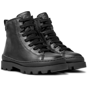 Botines - CAMPER Brutus - Negro - Cuero liso