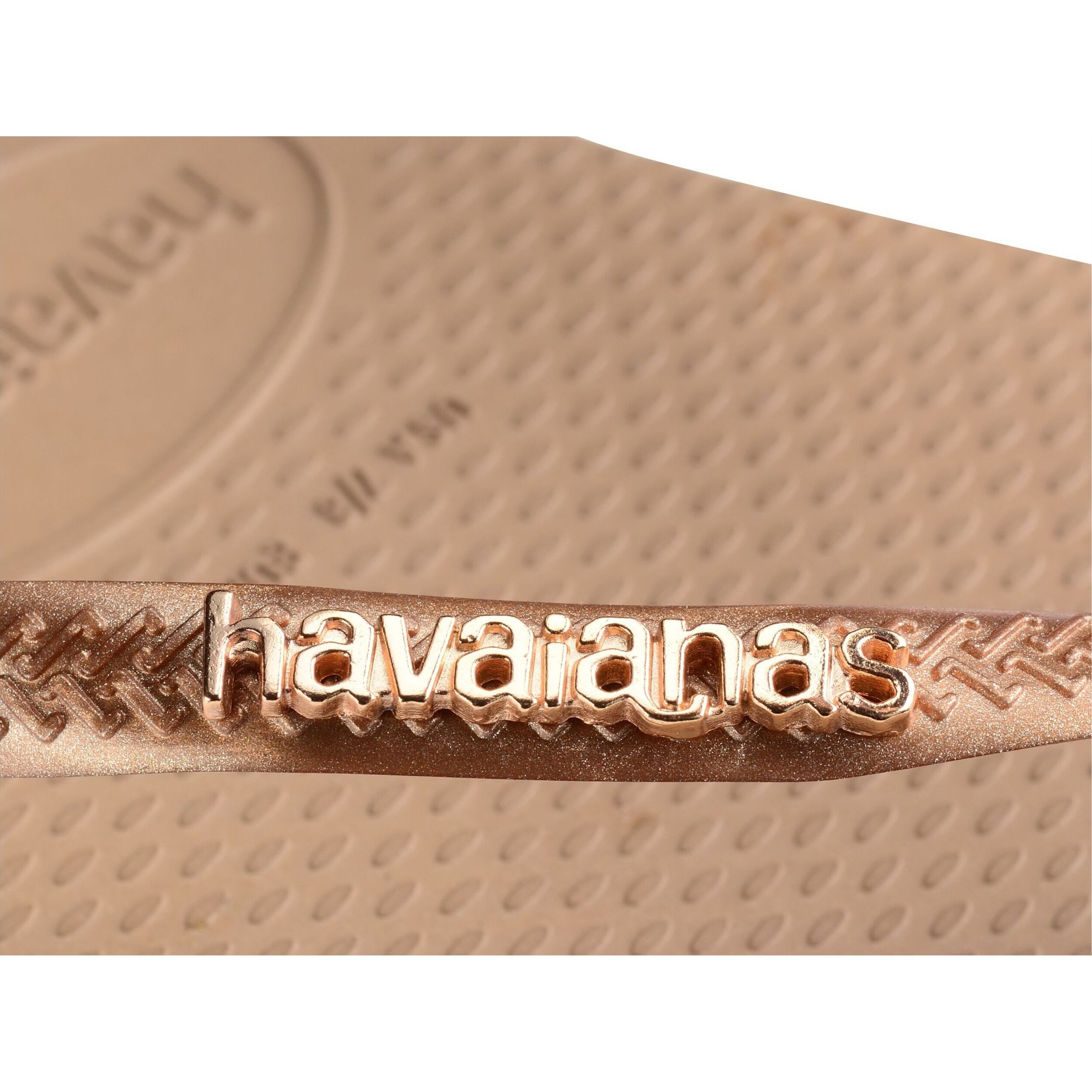 Infradito Havaianas Slim Logo Metallic Marrone