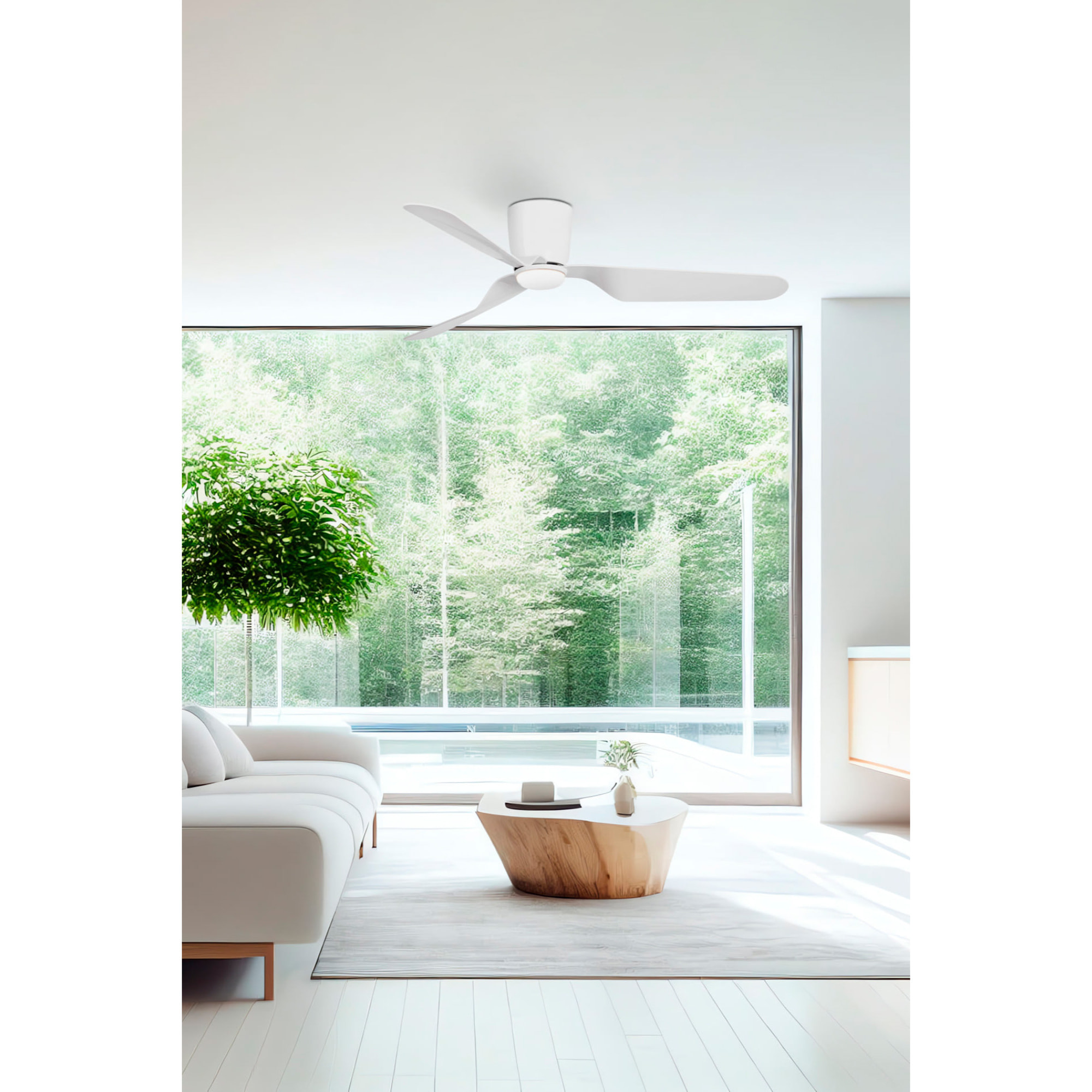 PEMBA L LED Ventilatore bianco DC