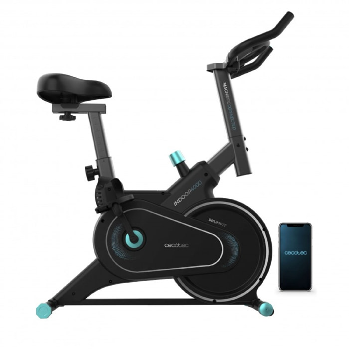 Cecotec Vélo d'appartement Drumfit Indoor 4000 Magnetic Connected