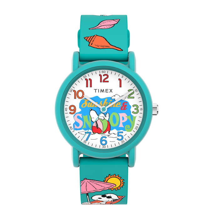 Timex Orologio Analogico Timex X Peanuts Color Rush Teal Just Beachy