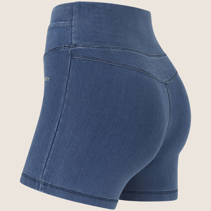 Jeggings N.O.W. short skinny a vita alta in tencel denim