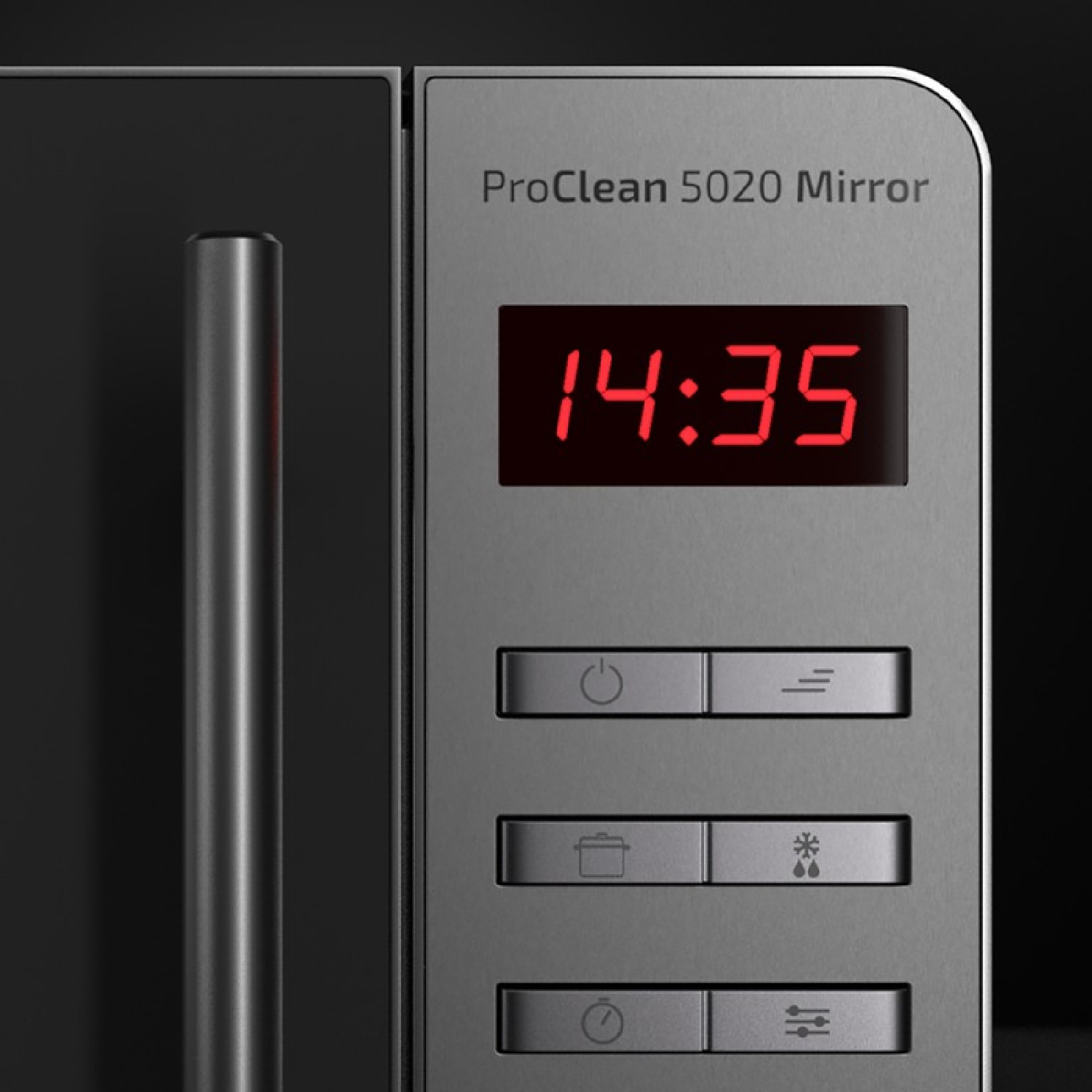 Microondas ProClean 5020 Mirror. 700 W, Capacidad 20 L, Revestimiento Ready2Clea