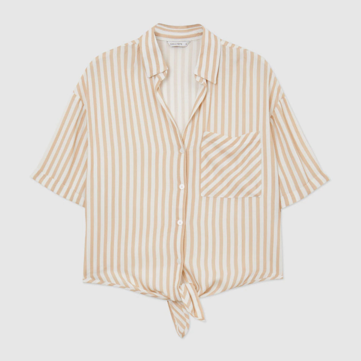 Camicia a righe con nodo