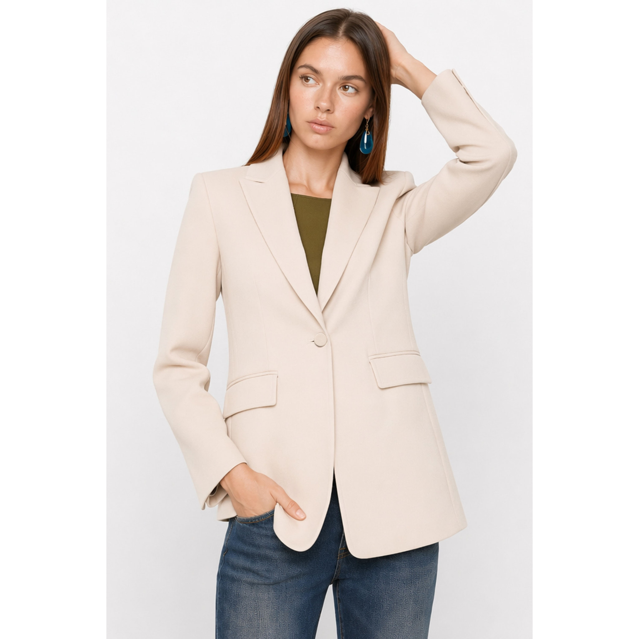 Kocca - Giacca sartoriale da donna monopetto con un bottone Donna