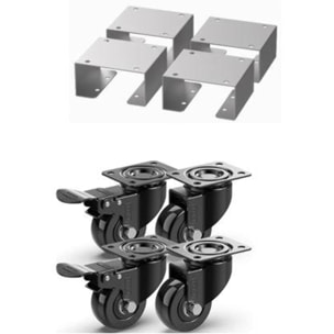 Kit Roues Meubles De Cuisine - LE MARQUIER