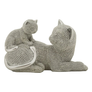 GATTO SPARKY CON CUCCIOLO CM 19X9X13