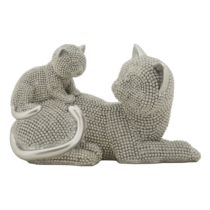 GATTO SPARKY CON CUCCIOLO CM 19X9X13