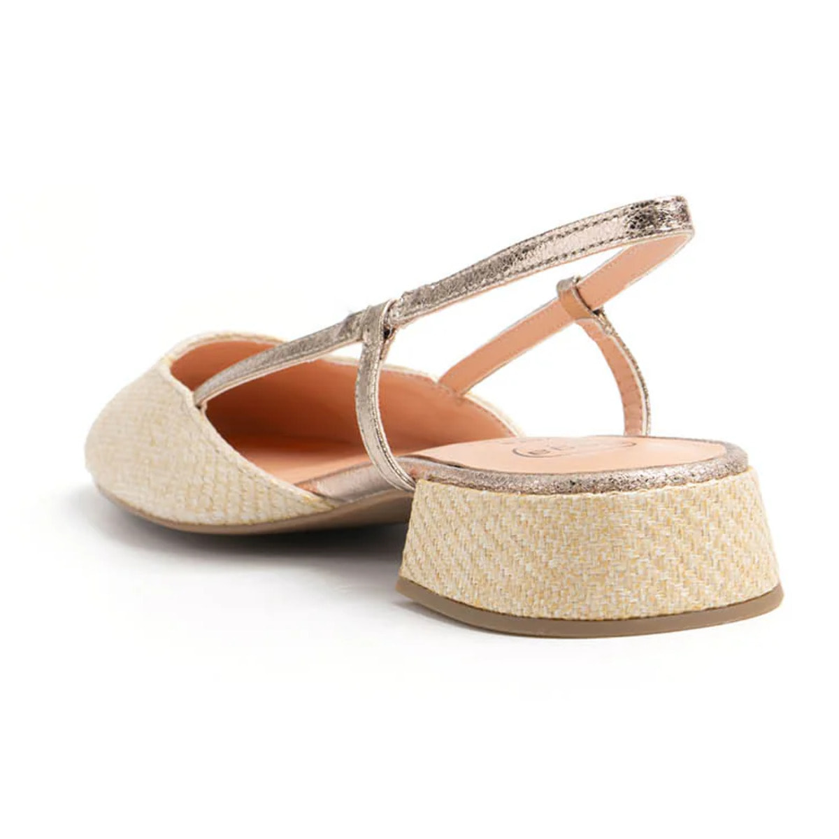 Sabot con tacco 3 cm - BEIGE