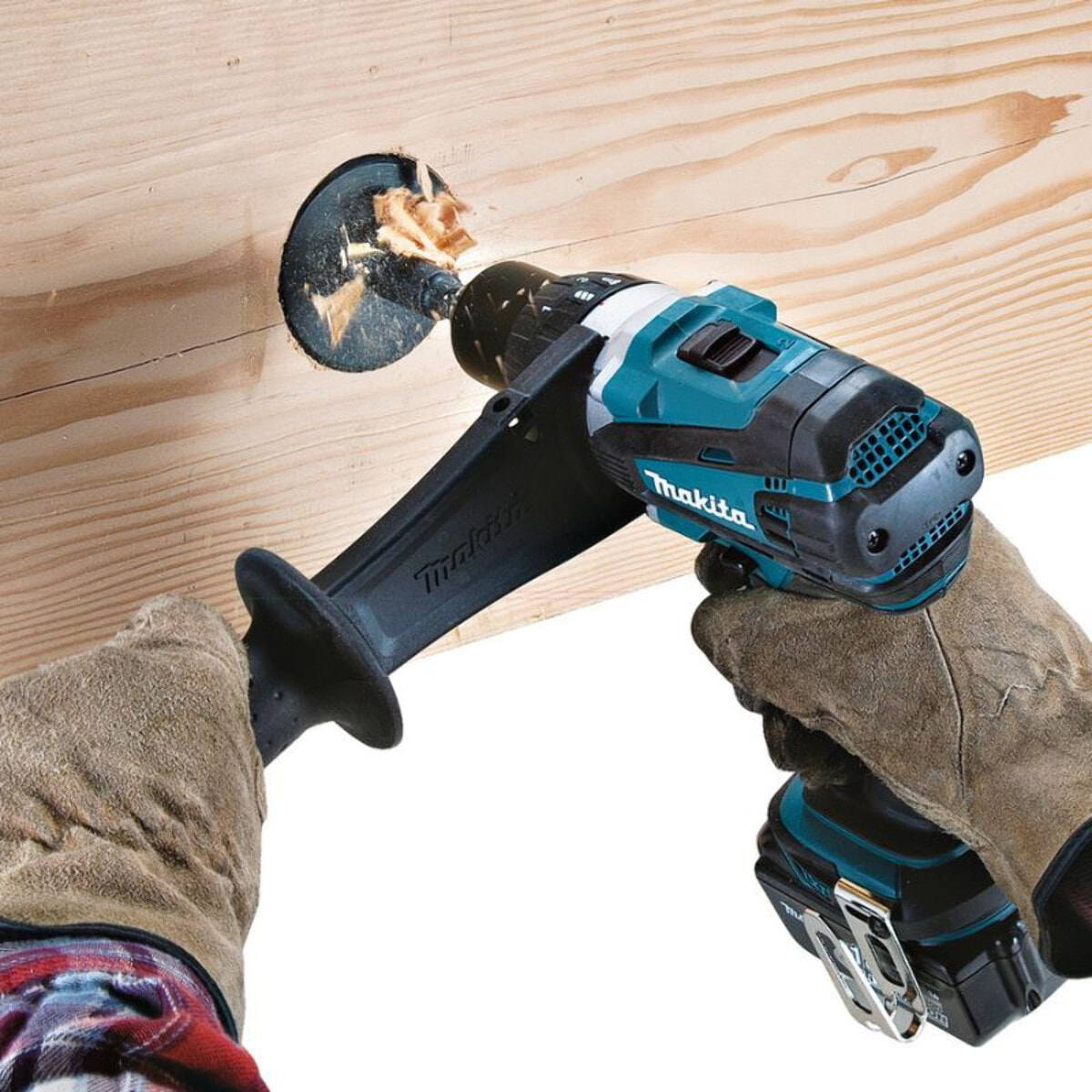 Juego de 2 taladros MAKITA 18V DDF458 + atornillador de impacto DTD152 + 3 baterías, cargador, maletín - DLX2144TJ1