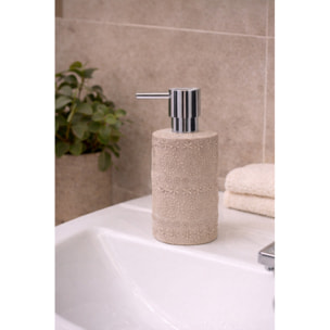 Distributeur de savon Porcelaine RELIEF Beige Spirella