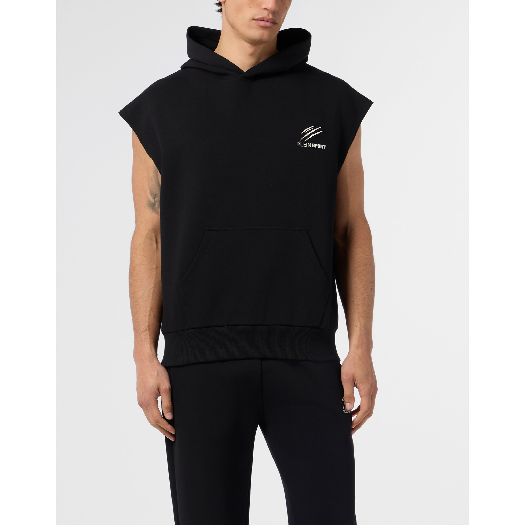 PLEIN SPORT Pique Hoodie Vest Icon