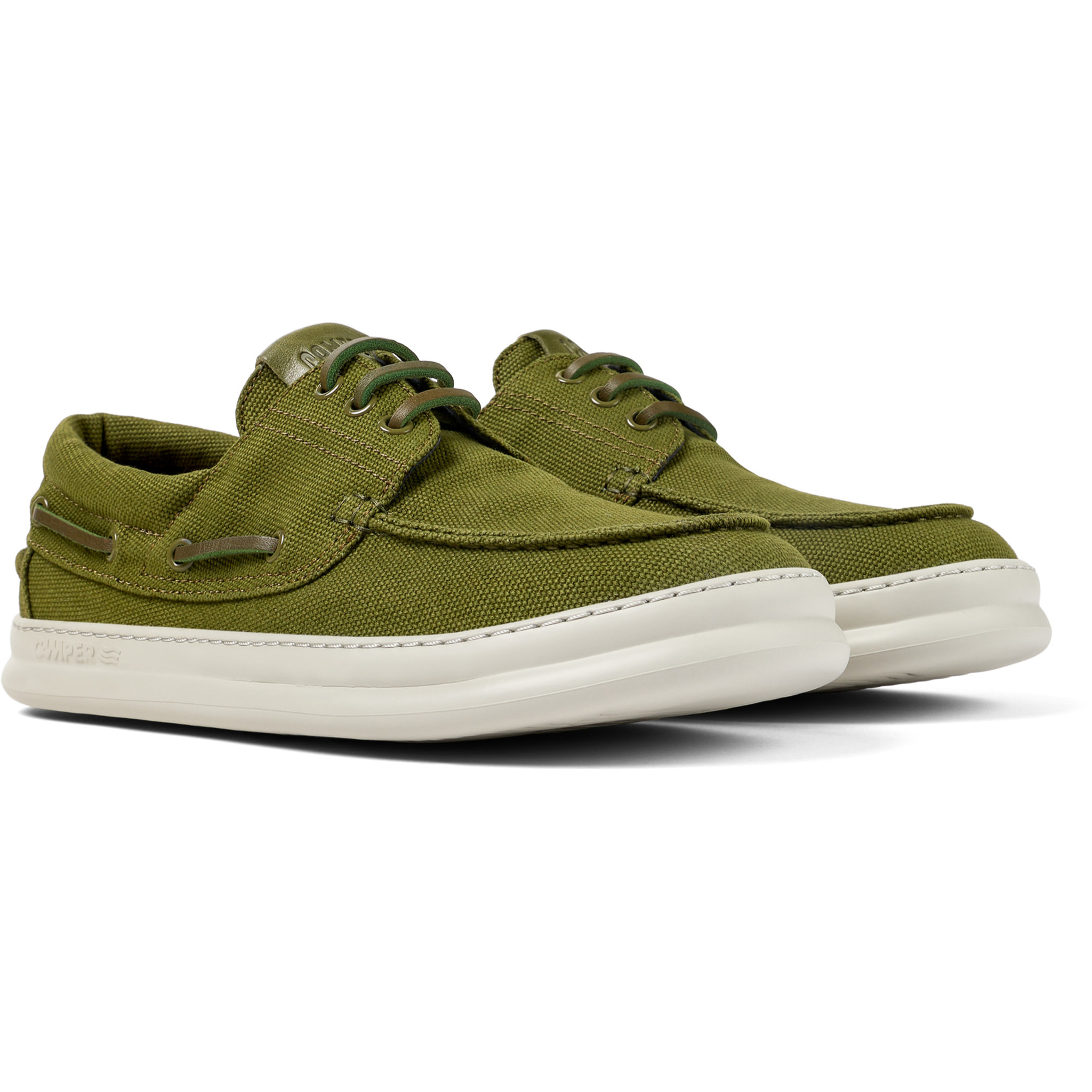 Scarpe stringate - CAMPER Runner Four - Verde - Tessuto naturale