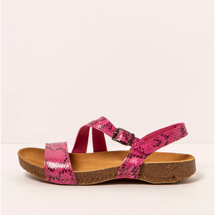 Sandalias 1045S SNAKE FUXIA/ I BREATHE color Fuxia