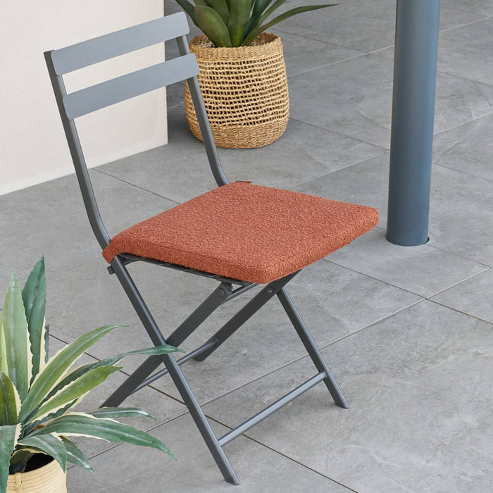 Galette de chaise Solfi 40x40cma acajou