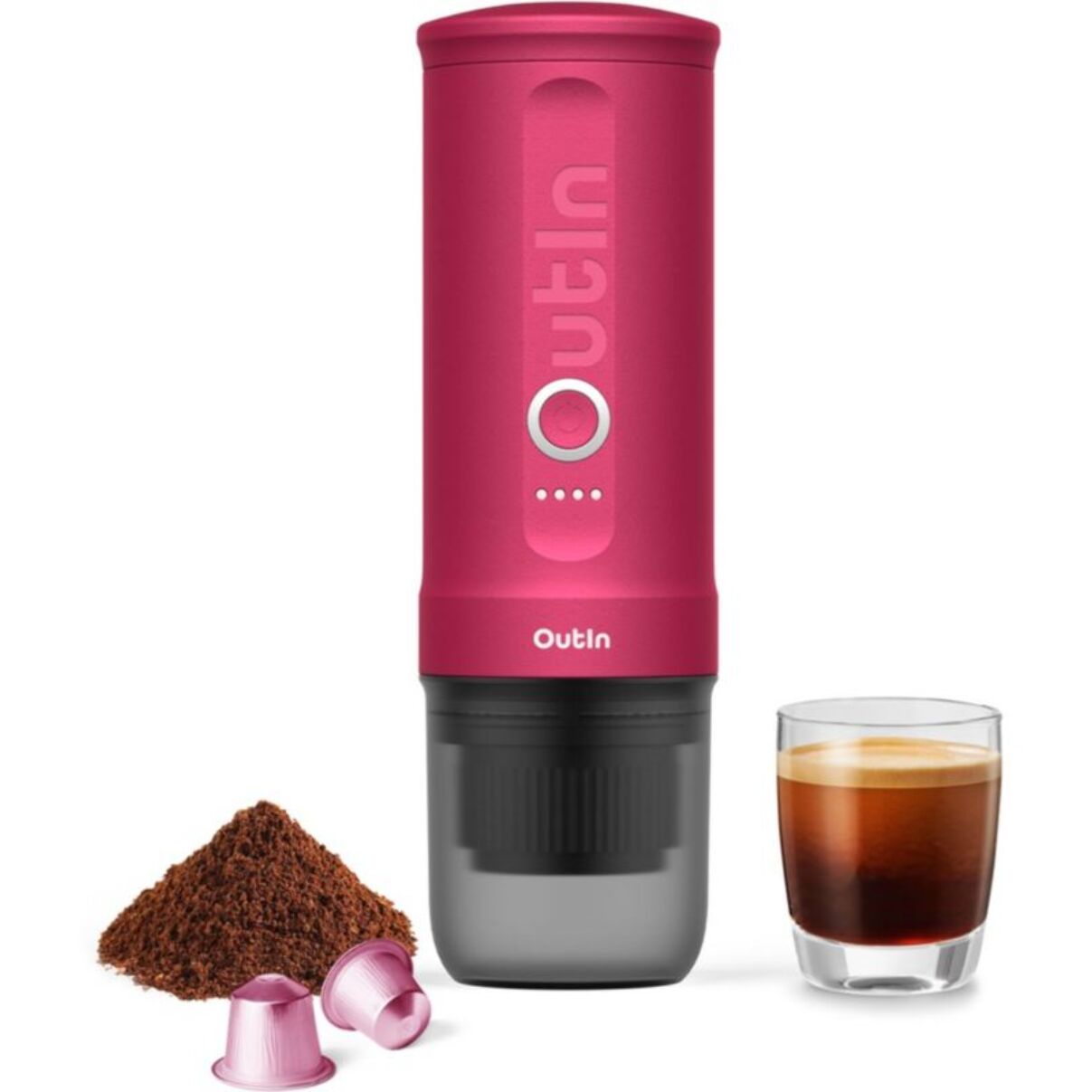 Cafetière portable OUTIN Portable Rose Nano Electric OTEM-01-CR