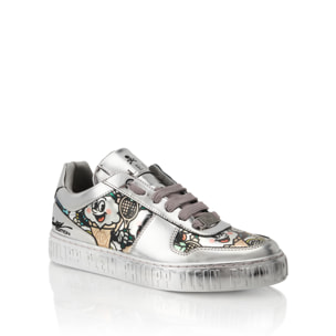 PHILIPP PLEIN Mirror Leather Sneakers 3D Ice Cream