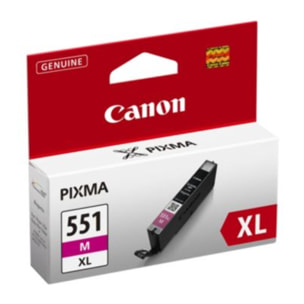 Cartouche d'encre CANON Originale CLI-551 XL Magenta Haute Capacité - 6446B001