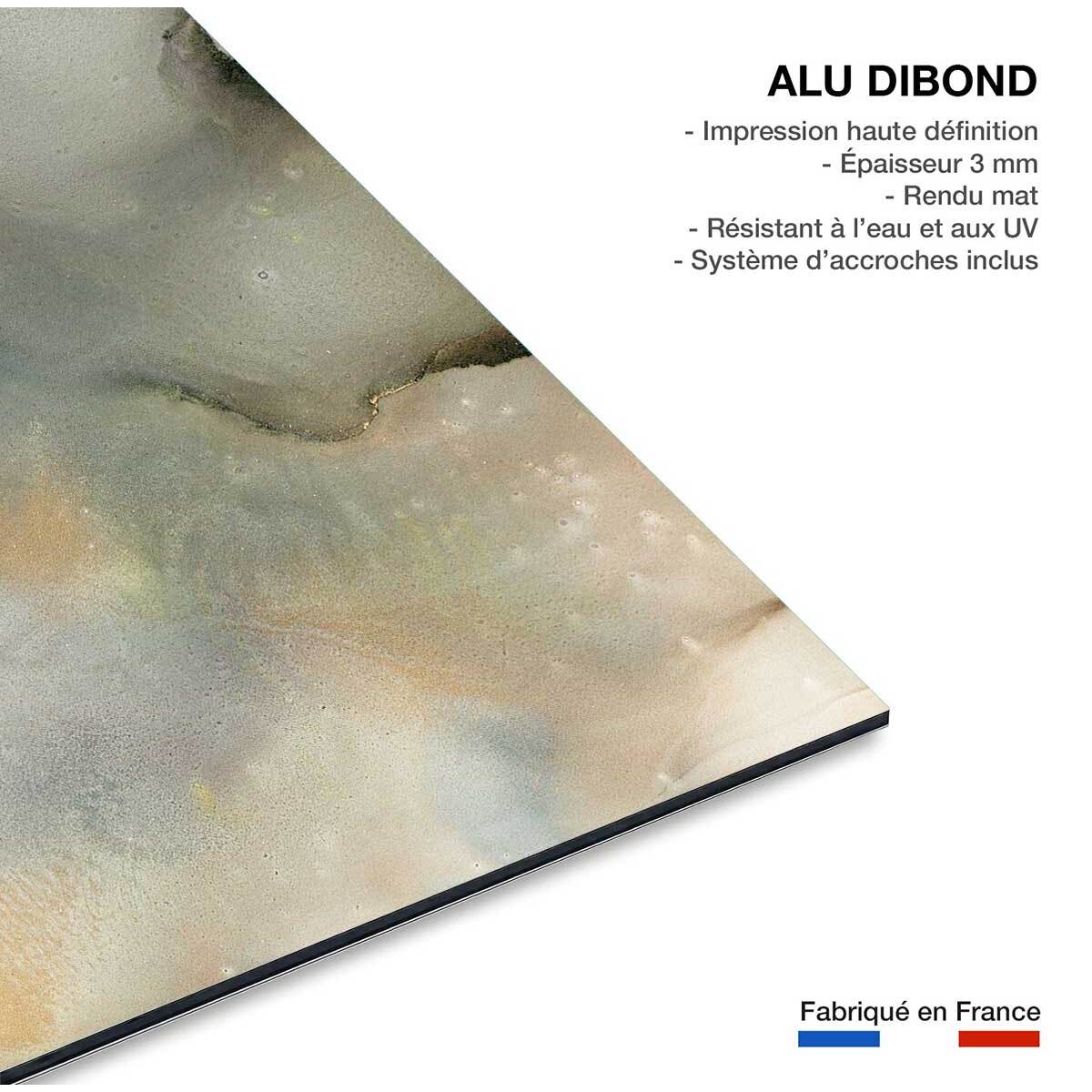 Tableau bleu givré Tableau alu Dibond