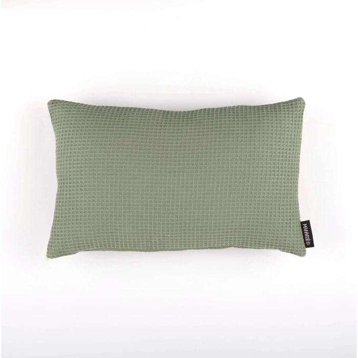Housse de coussin Waffle Sauge du désert 30x50 cm