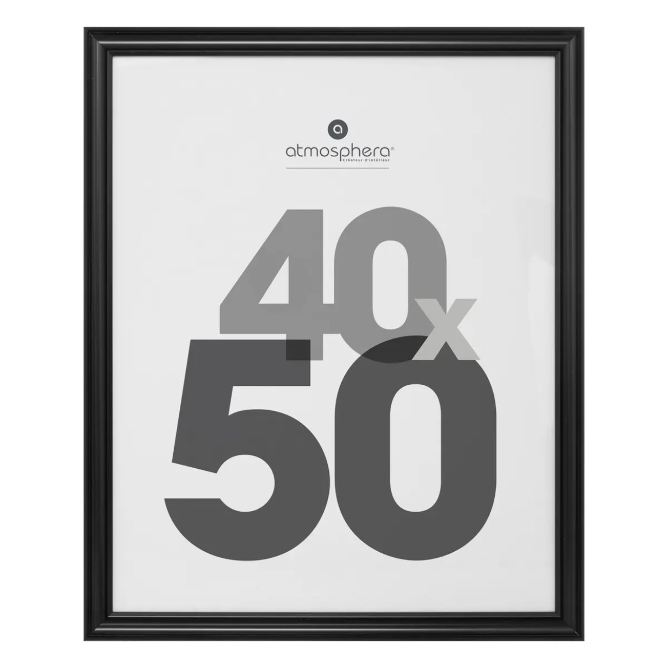 Cadre photo "Mae" en bois 40x50cm noir