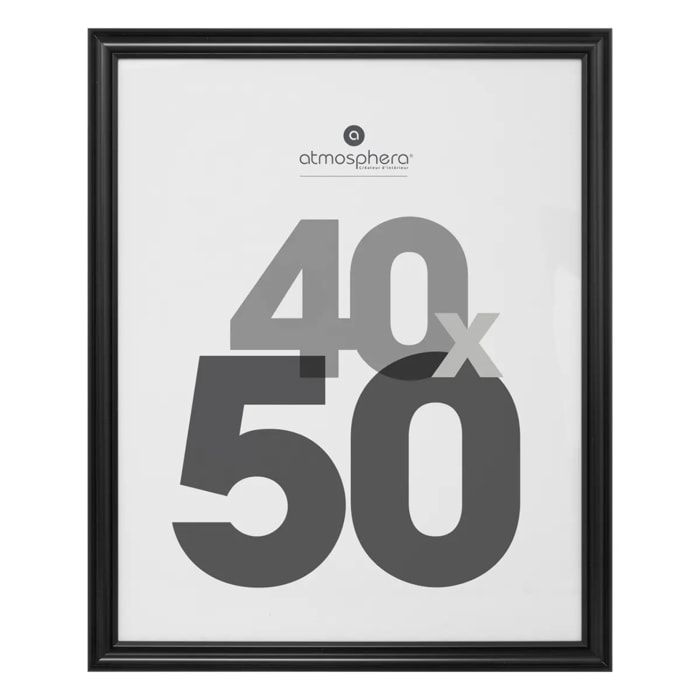 Cadre photo "Mae" en bois 40x50cm noir