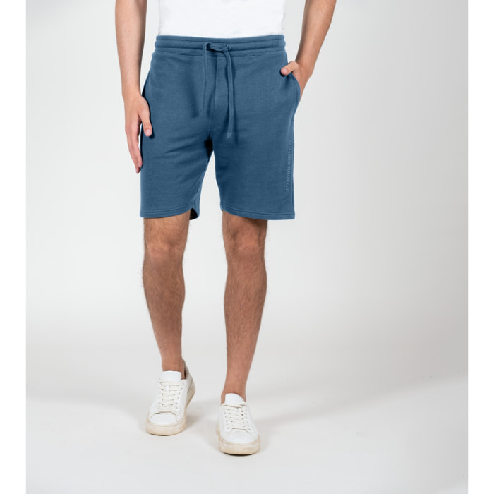 Bermuda con stampa logo french terry