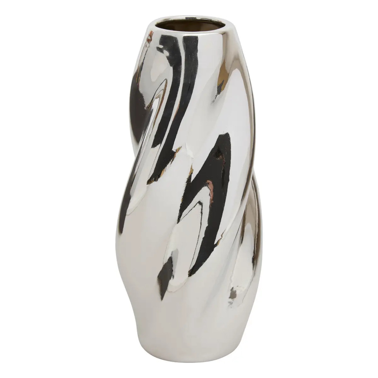 Vase Sky argent H28,5cm