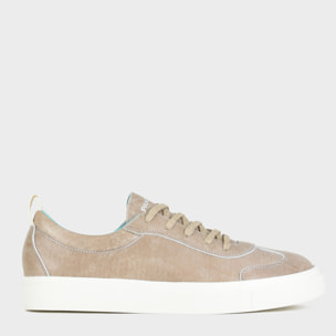 SNEAKER P08 UOMO IN PELLE CON FINISH AVIATOR NOCE