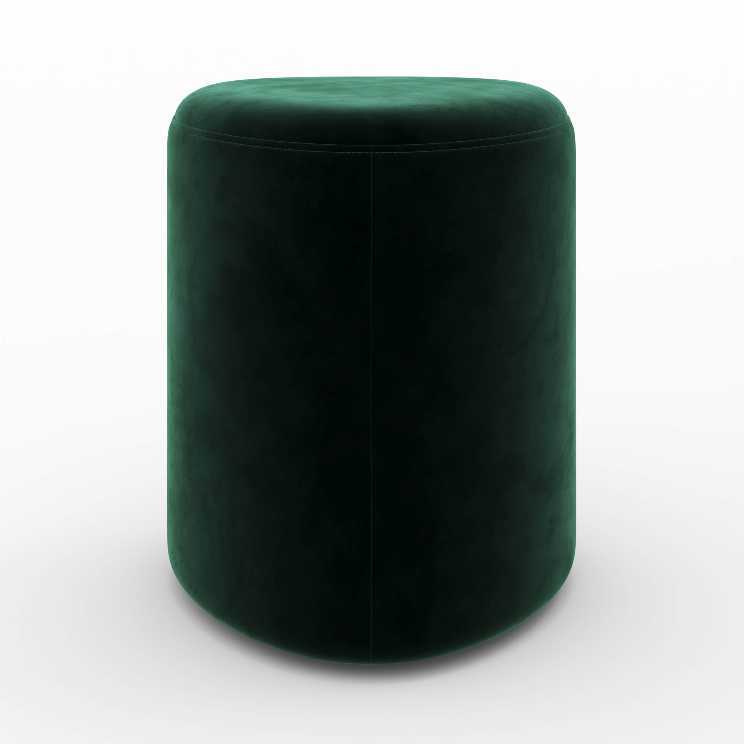 Pouf en velours vert - Emmy