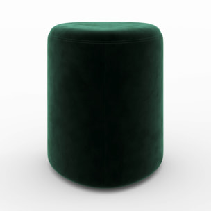 Pouf en velours vert - Emmy