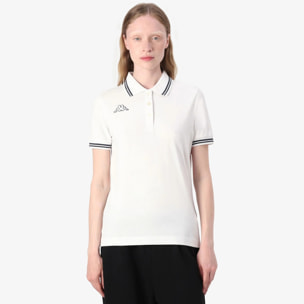 Kappa - Polo Shirts Donna Bianco - Logo Maltax Wss Slim