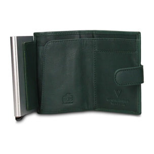 Portafoglio uomo in vera pelle - Modello Bastian Pro - Casual - 6.5 x 10.5 x 2.0 cm