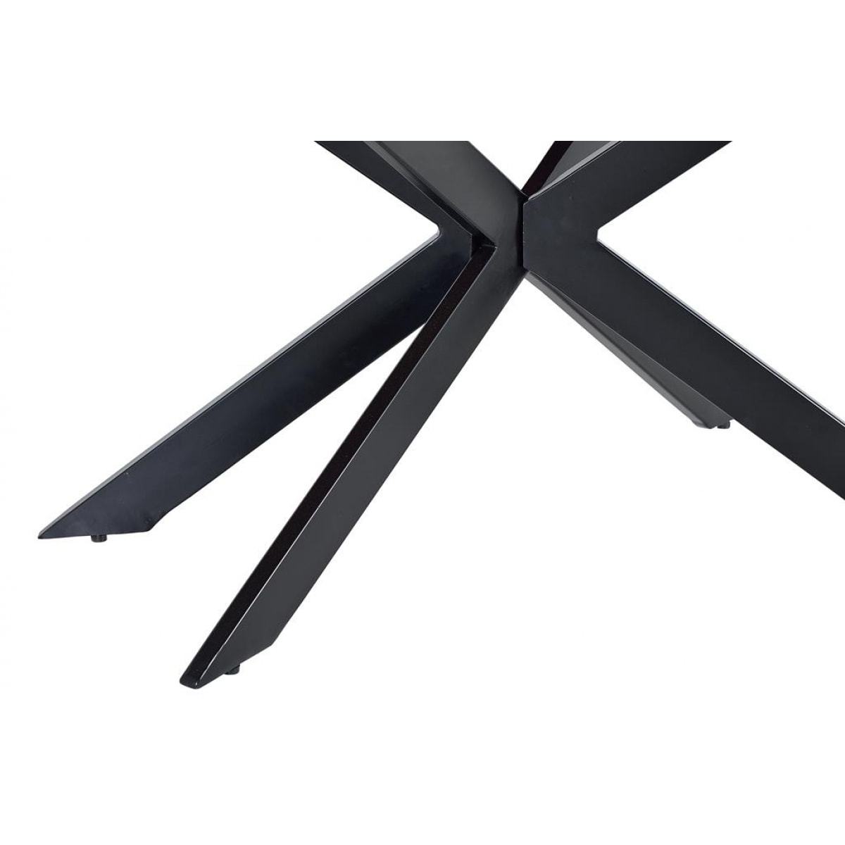 Table à manger - bois d'acacia et métal