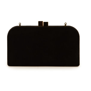 Clutch microfibra negro