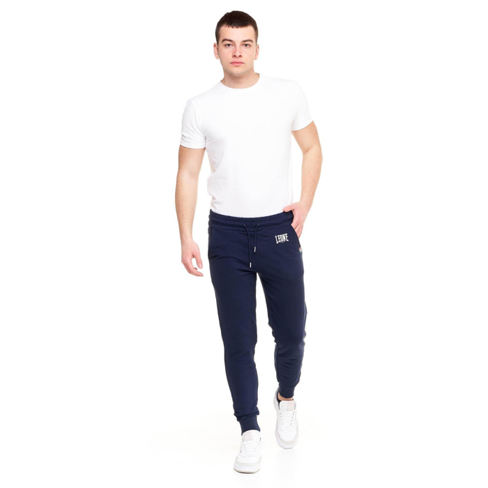 Pantalón deportivo de hombre Leone Basic con puños