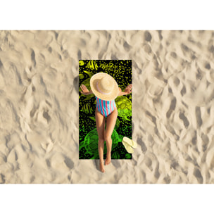 Telo Mare Spugna Jacquard Spiaggia Disegno Guizzo