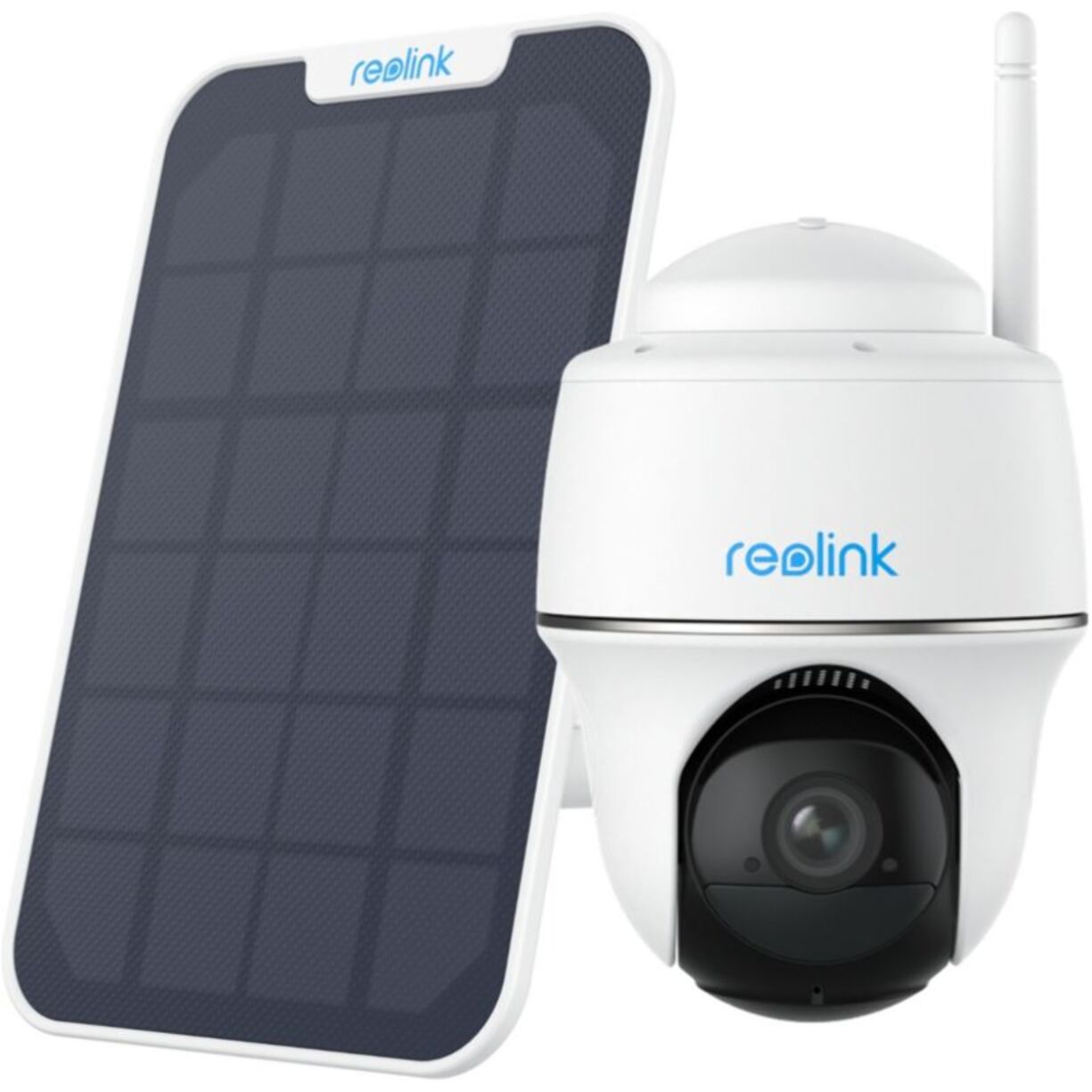 Caméra de surveillance REOLINK B420 + panneau solaire Blanc