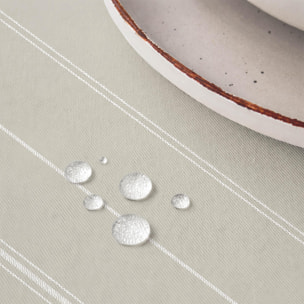 Nappe imprimée anti-tâches SIRA BEIGE
