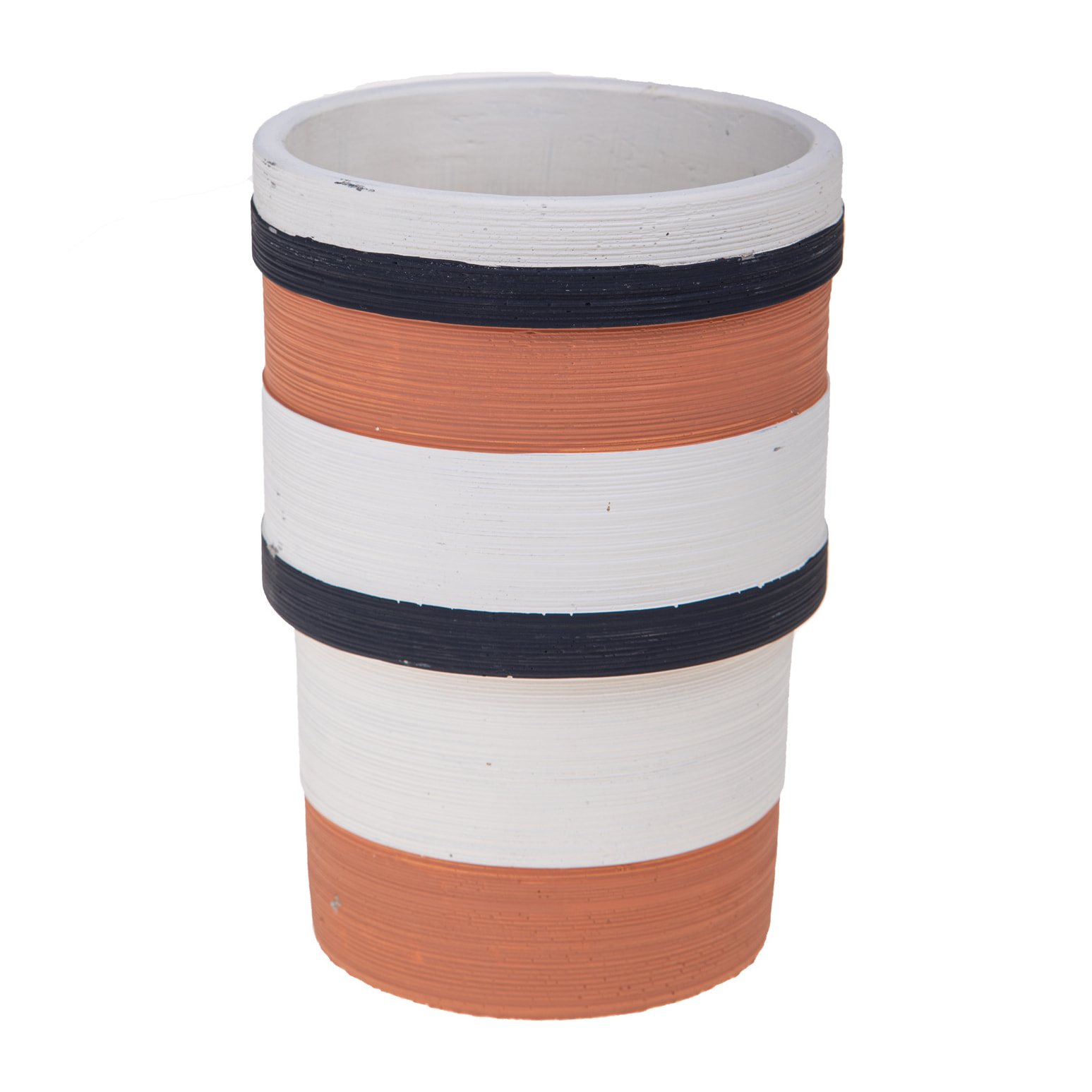 Vaso Vintage Alto 14Xh.20 Cm - Pezzi 3 - 14X20X14cm - Colore: Bianco - Bianchi Dino - Decori Casa E Complementi