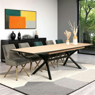 Table extensible en chêne blanc 200-290 cm ZONZA