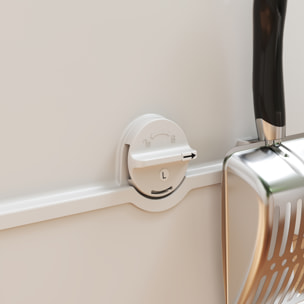 Bac à litière avec ouvercle pivotant 100° inox gris clair