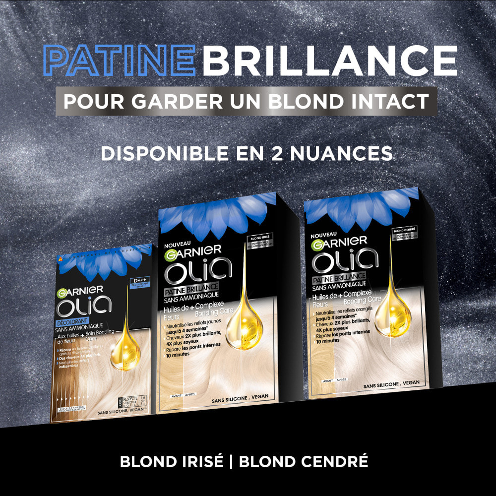 Garnier Olia Patine Brillance Coloration Semi-Permanente Blond Cendré 120g