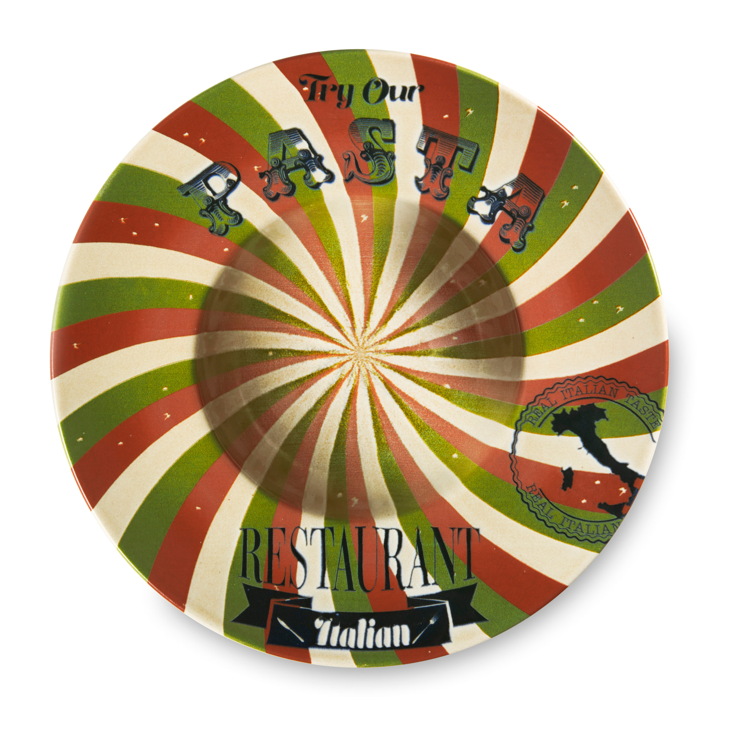 Set 6 piatti fondi Excelsa – Little Italy, Ceramica Multicolore