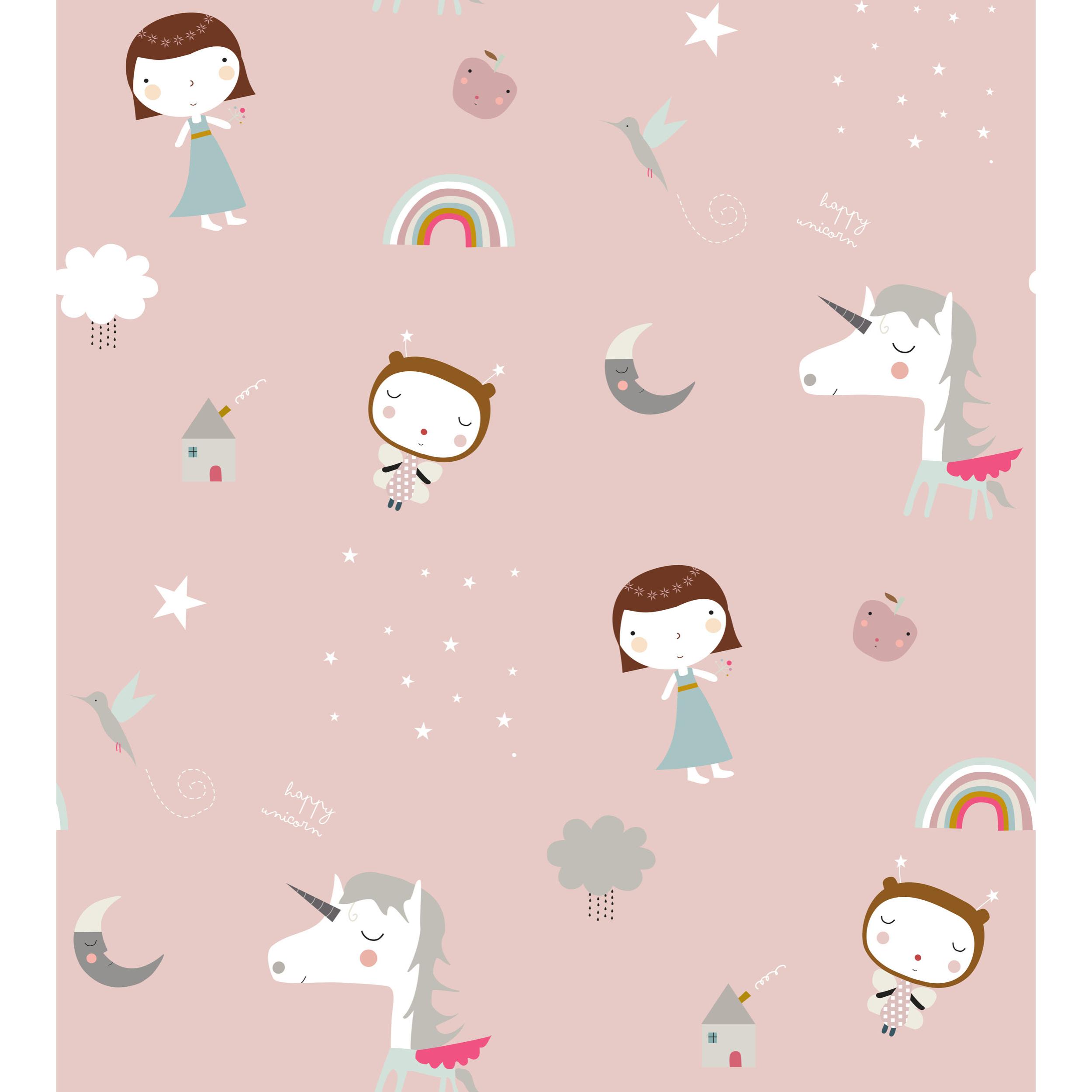 Funda nórdica reversible Unicorn White