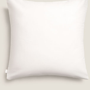 Funda de cojín tejido rombos Diamicu color azul Algodón y poliéster