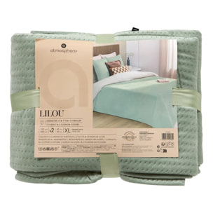 Dessus de lit Lilou vert céladon 260x240cm