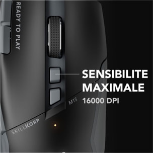 Souris Gamer Filaire SKILLKORP M15 NOIRE Progress